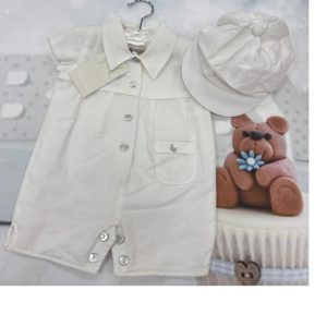 Caine linen romper