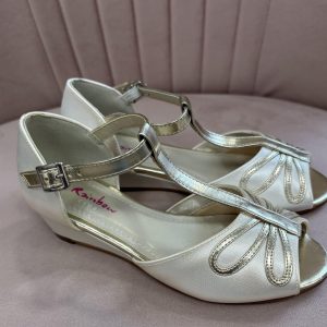 Indya - Peep Toe Wedge by Rainbow club
