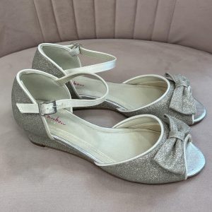 Kirsty sparkly peep toe by rainbow club