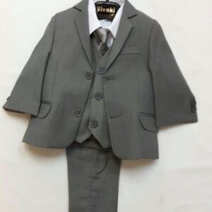 Vivaki slim fit grey suit