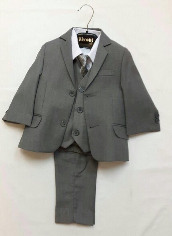 Vivaki slim fit grey suit