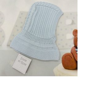 Emile Et Rose true knit balaclava with cable design 4739