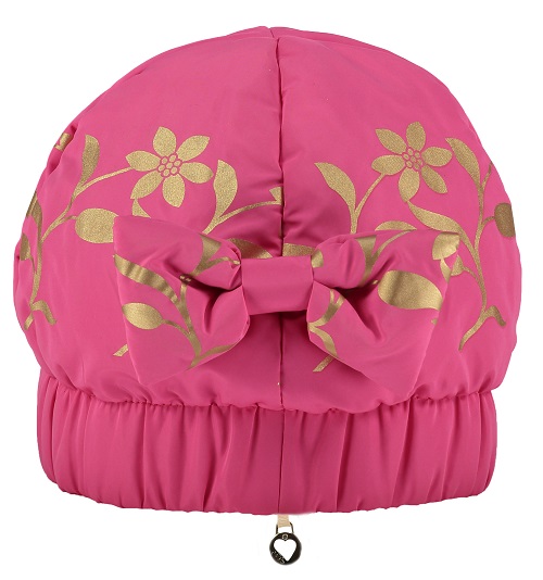 A Dee gold leaf hat in hot pink style number w181910 Ally-0