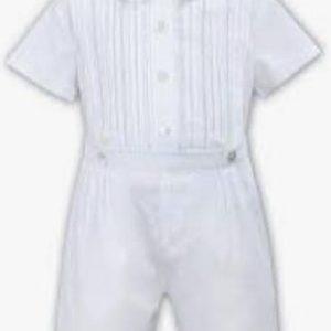 Sarah Louise White Buster Romper - 011438