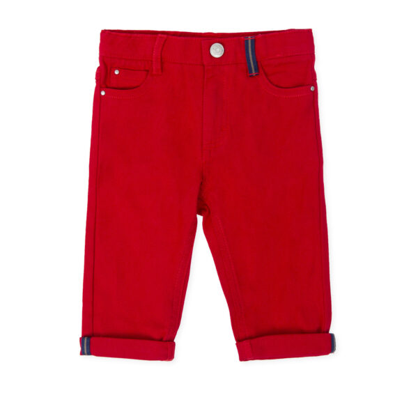 Tutto Piccolo red trousers 7112W19