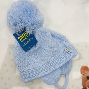 Satila Light Blue Large Pom Hat  - C61515 - 453 Belle