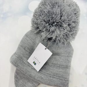 Satila Lt-Grey Large Pom Hat  - C81508 - 130 Tuva