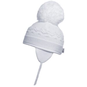 Satila White Large Pom Hat - C61515 - 100 Belle