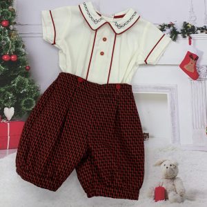 2 PIECE SET DL61985E CREAM/RED
