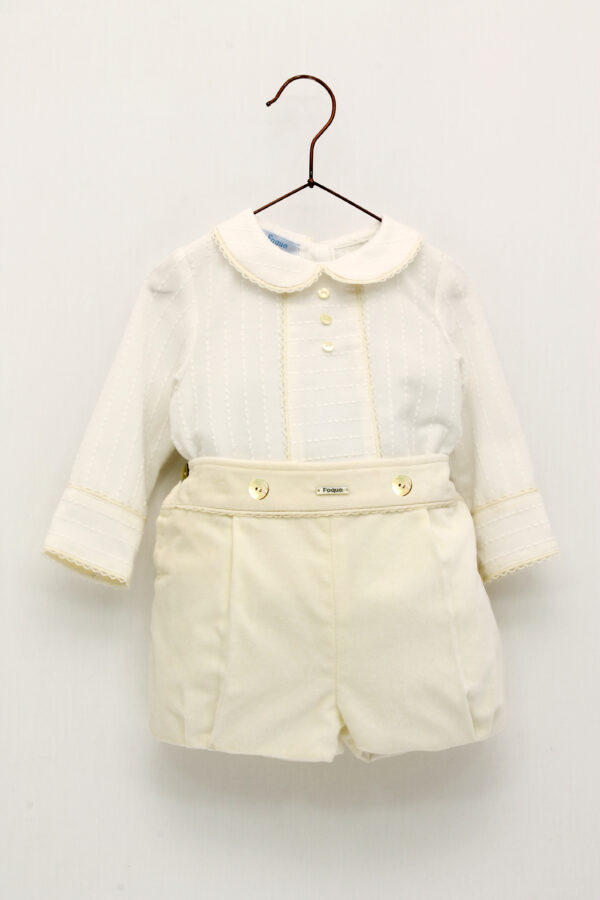 Foque Boys Ivory Top and Shorts Set - 2024202 - 22