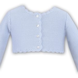 Sarah Louise pale blue knitted cardigan 006719
