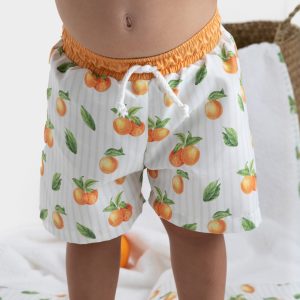 Meia Pata Boys Trunks - Oranges