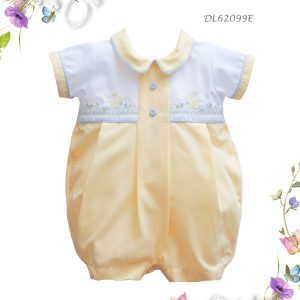 DL62099 Pretty Originals romper with matching cap