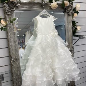 Sarah Louise Ceremonial Ankle Length Dress - 071040R Ivory