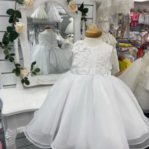 Sarah Louise ceremonial ballerina dress white 070019