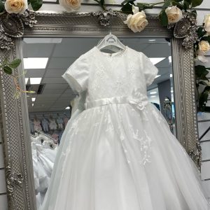 Sarah Louise Ceremonial Ballerina Length  Dress - 070064R White