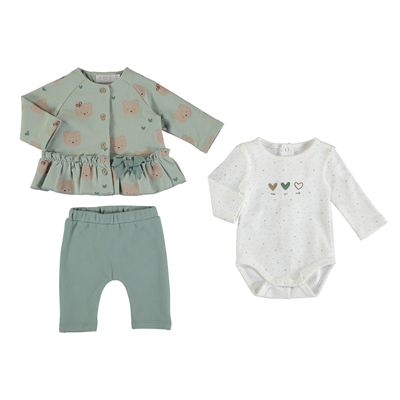 MAYORAL NEWBORN GIRL 3-PIECE SET