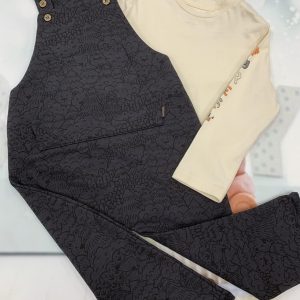 Mayoral long sleeve top and dungaree set 2654
