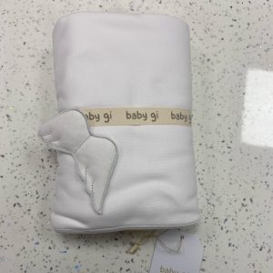 Baby Gi angel wings cotton blanket white 77*92cm AG60M