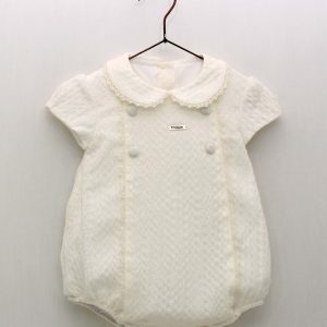 Foque cream christening romper 2315804