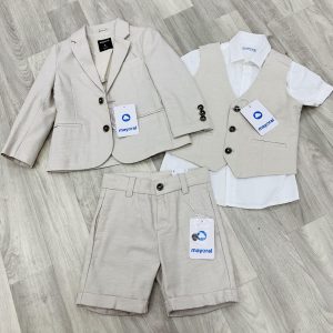 Mayoral beige linen suit 3220 / 3452 / 3349 / 3159