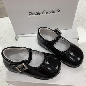 Pretty Originals black patent shoe 1709