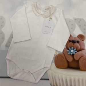 Baby gi body suit white/pink (bg19)