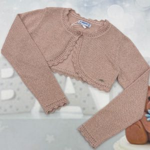 Mayoral bolero 320 (sparkle apricot blush)