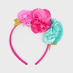 Mayoral Flowers headband - 10724/011 Fuchsia