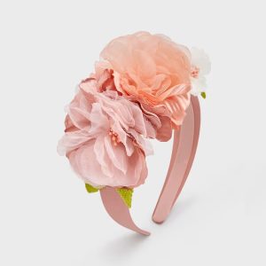 Mayoral Flowers headband - 10724/012 Nude
