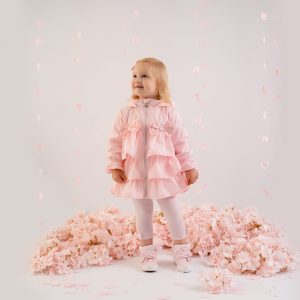 Little-A Abbie hooded jacket with bow detail 102