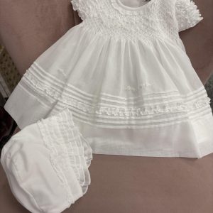 Sarah Louise Dress and bonnet 001198