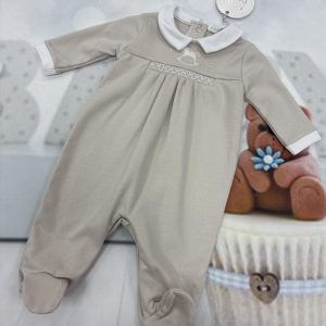 Blues Baby Smocked all in one with rocking horse 1741