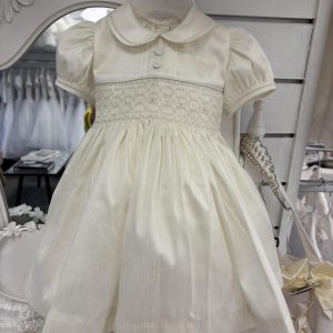 Pretty Originals smocked special occasion dress (cream) BD02289E