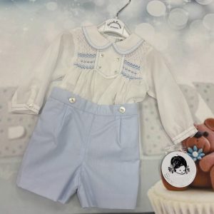 Sarah Louise 2pc smocked set 013684