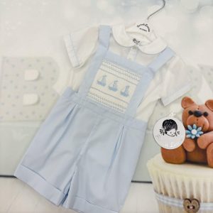 Sarah Louise 2pc set with smocking C4002