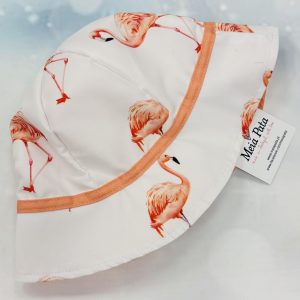 Meia Pata boys panama flamingos sun hat