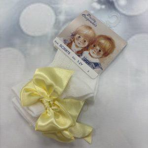 Pretty Originals Ankle socks with lemon bow