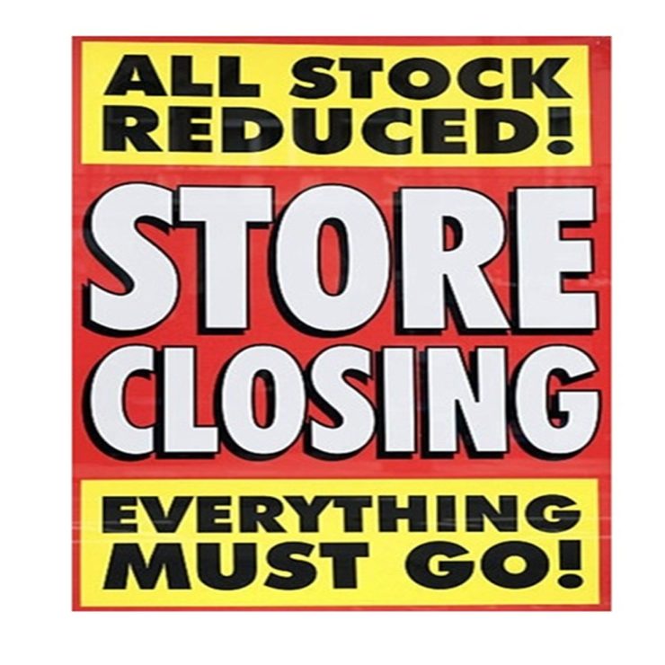 Closinibg down sale 2