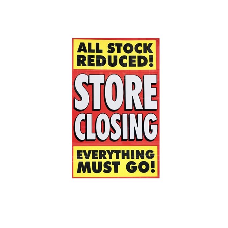 Closinibg down sale